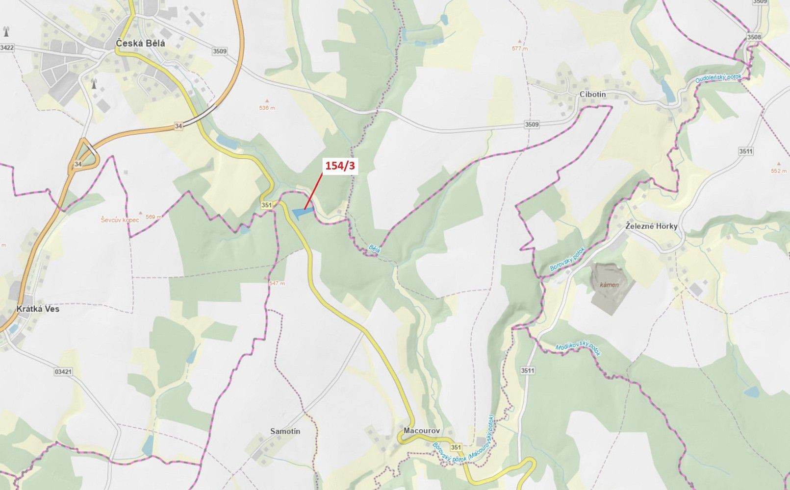 Lesy, Česká Bělá, okres Havlíčkův Brod, Kraj Vysočina - 1