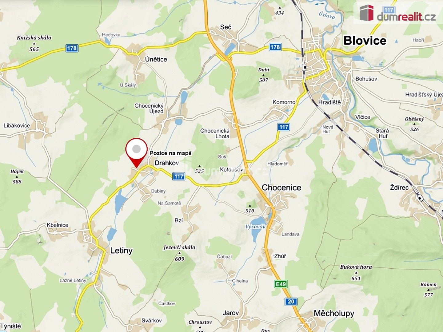 Prodej pozemek pro bydlení - Drahkov, 1 247 m² - 5