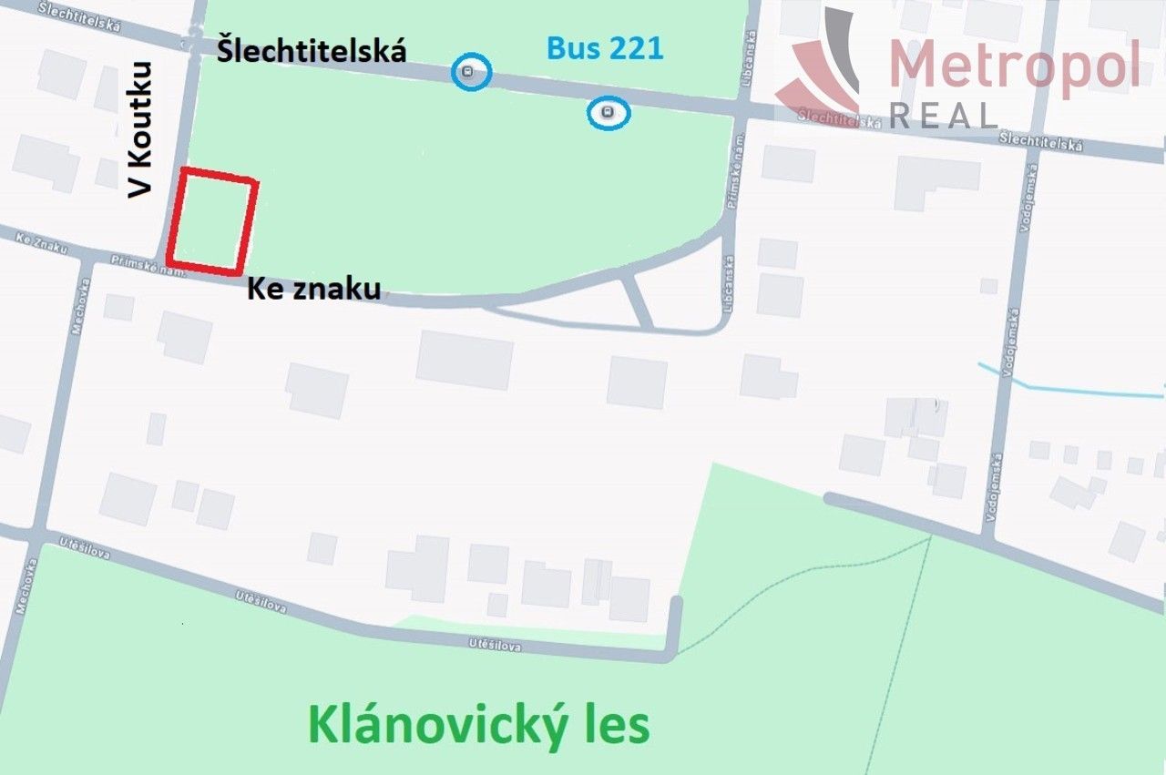 Prodej pozemek pro bydlení - Klánovice, Praha, 811 m²