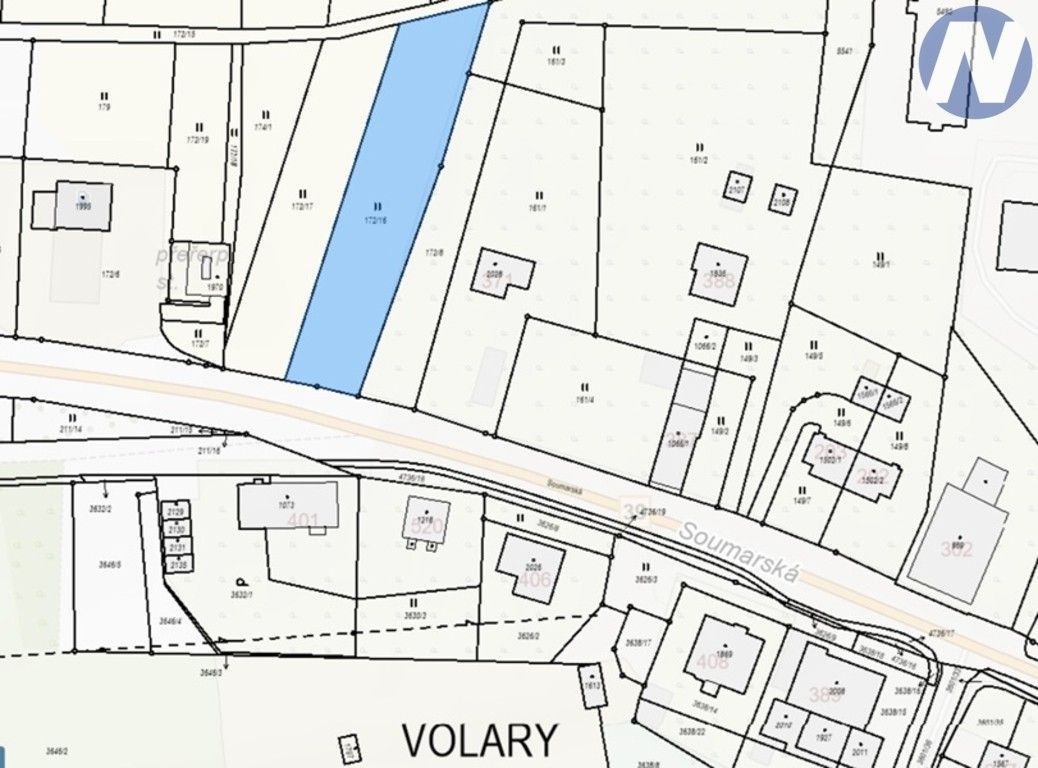 Pozemek pro bydlení · 1 768 m² · Volary - 3