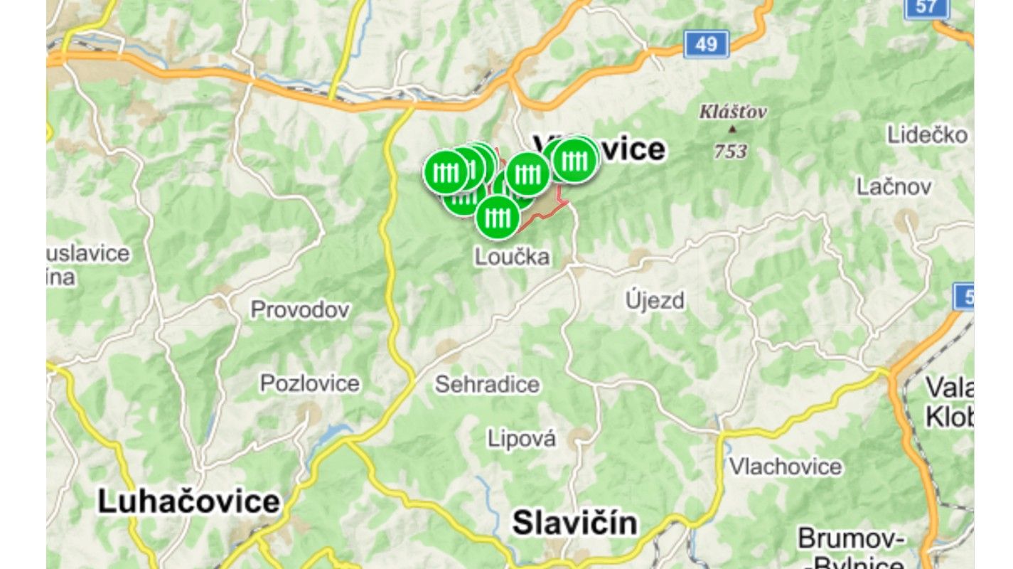 Lesy, Vizovice, 4 888 583 m²