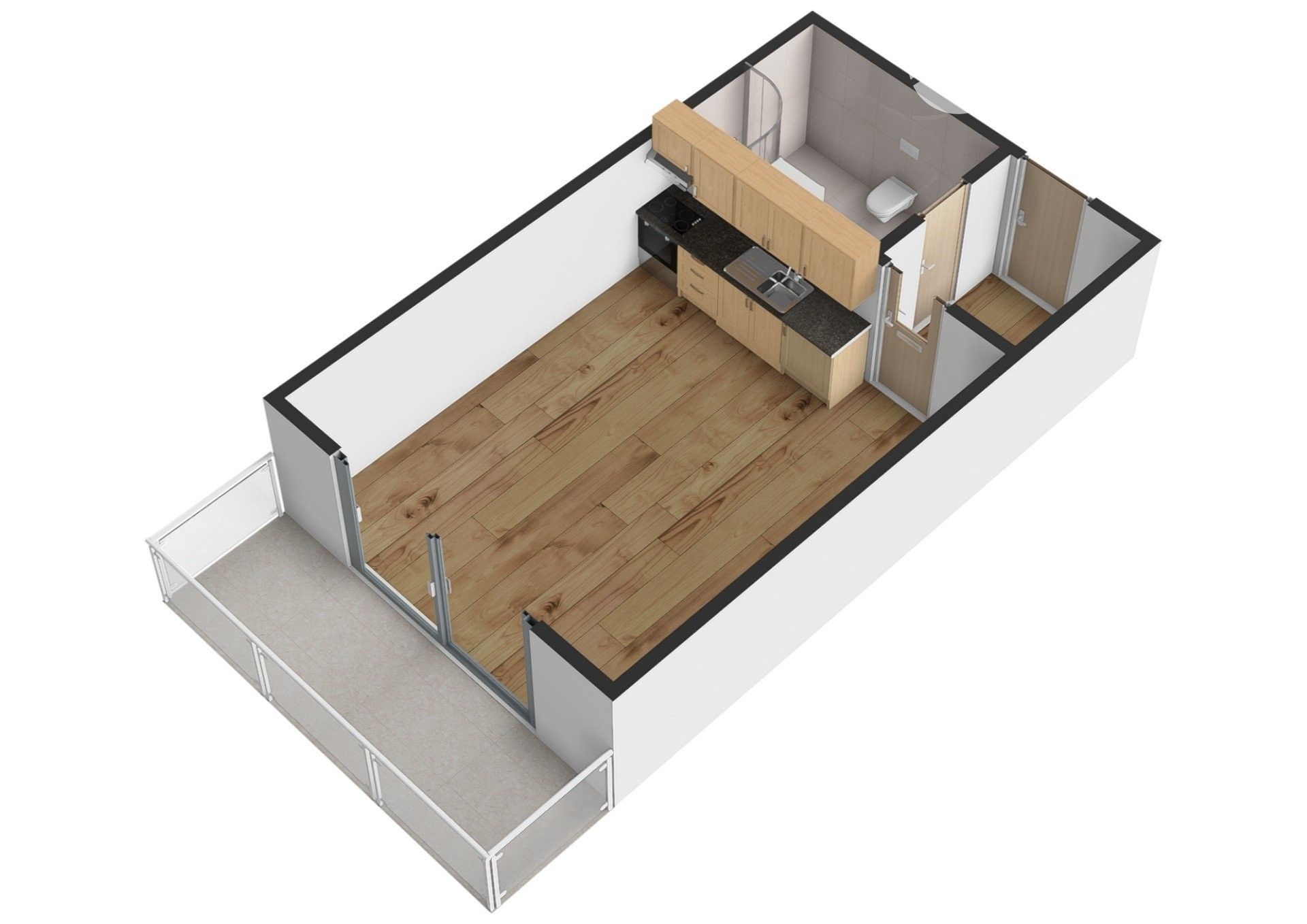 1+kk, Na Zlaté stoce, České Budějovice 2, 31 m² - 2