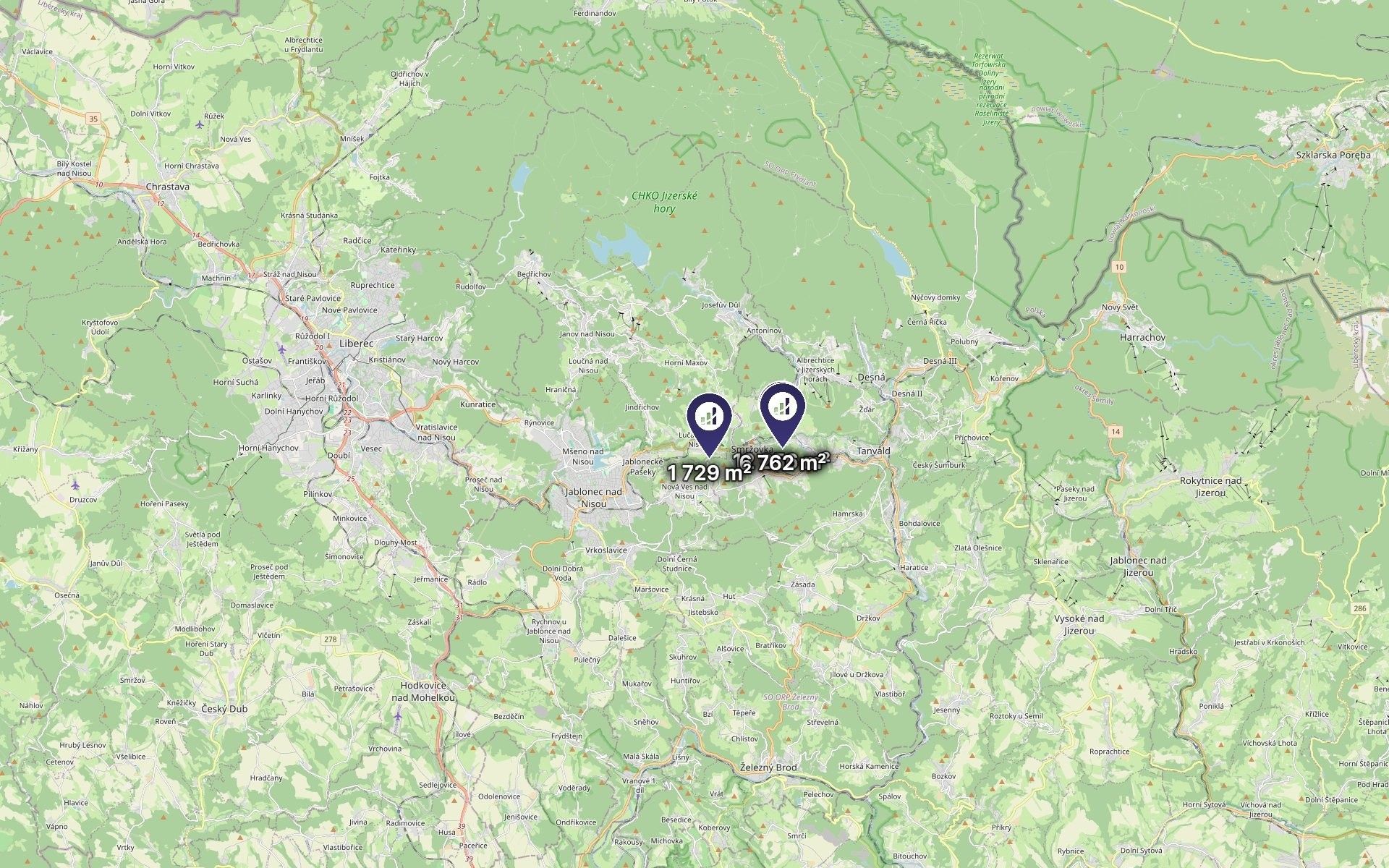 Louka · 20 747 m² · Smržovka - 4