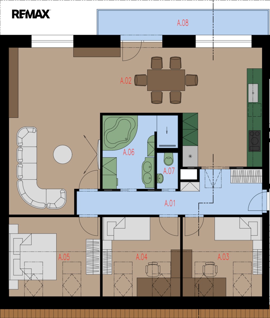Prodej byt 4+kk - Žižkova 1546, Dobříš, 112 m² - 5