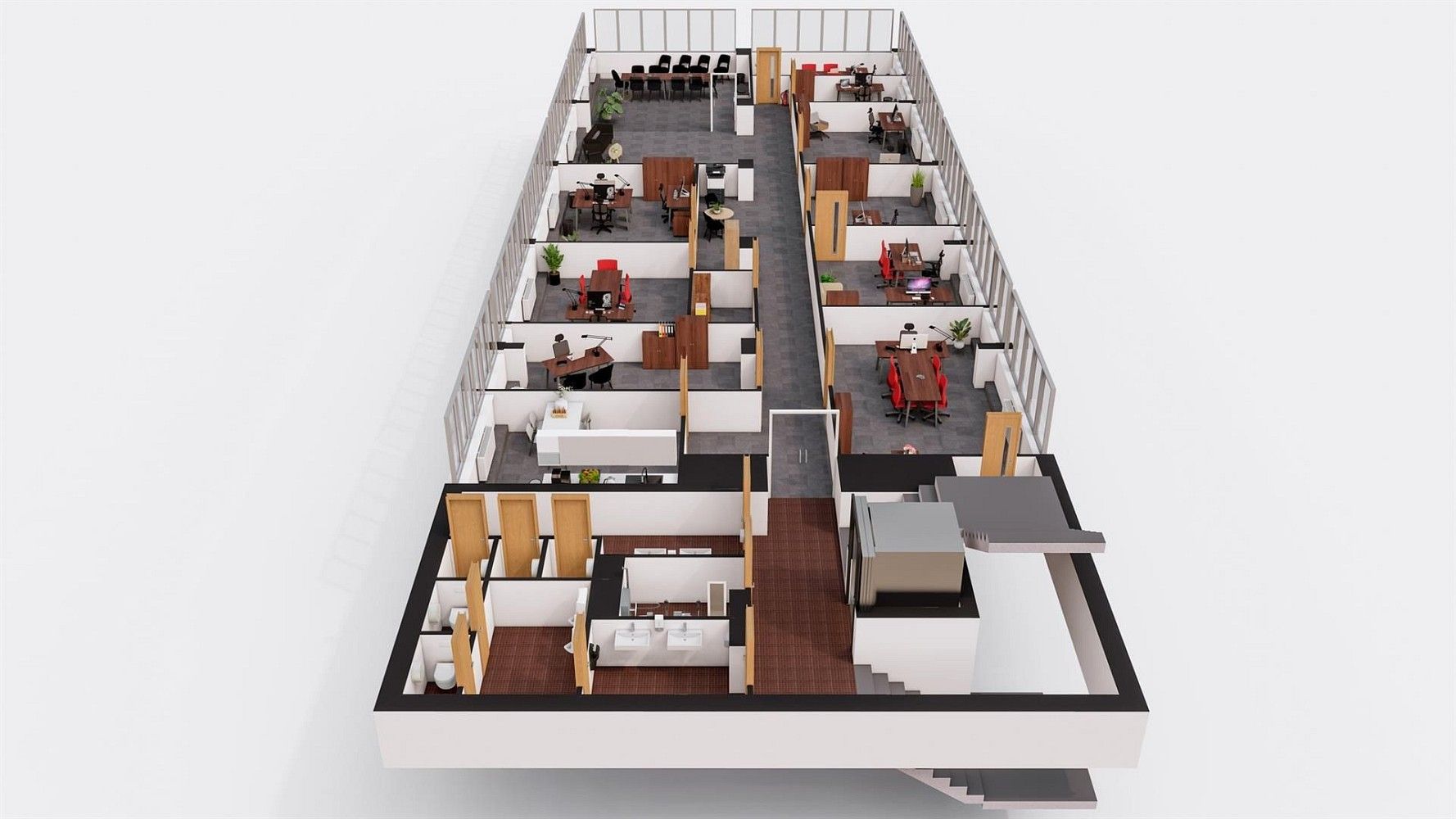 Pronájem kancelář - Dornych, Brno - Trnitá, 397 m² - 5