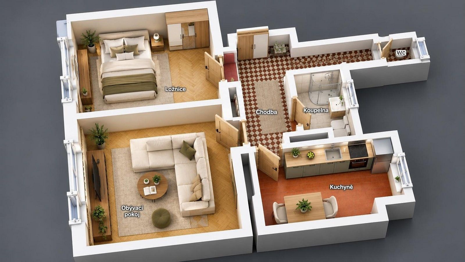 Prodej byt 2+1 - Štefánikova, Zlín, 57 m² - 5