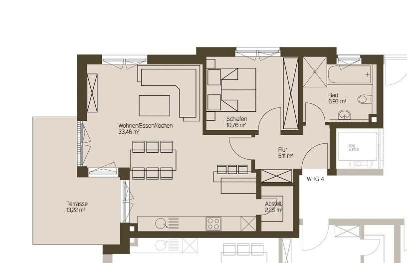 2+kk, Karlsruhe Hohenwettersbach Baden-Württemberg 76228, 66 m² - 2