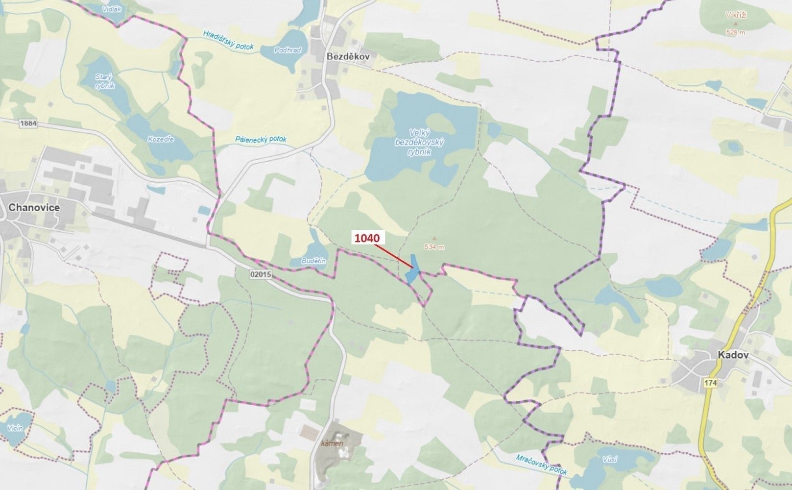 Les, 6 519 m²