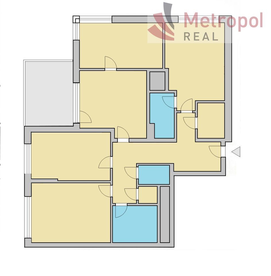 4+1, náměstí Olgy Scheinpflugové 1284, Praha Hlubočepy, 118 m² - 2