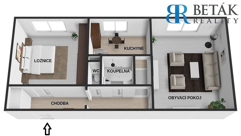 2+1, Přerov - Přerov I-Město, Olomoucký kraj, 52 m² - 2