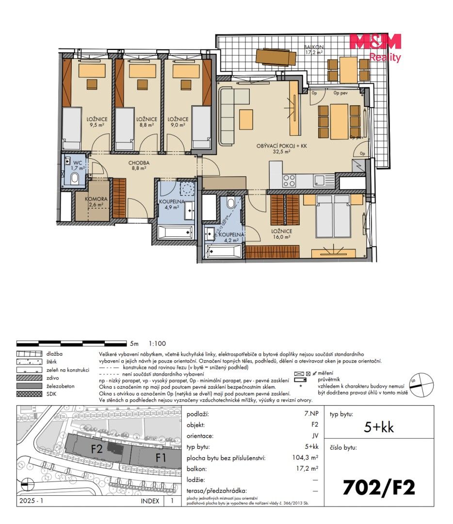 5+kk, Bartůňkova, Praha, 106 m² - 2