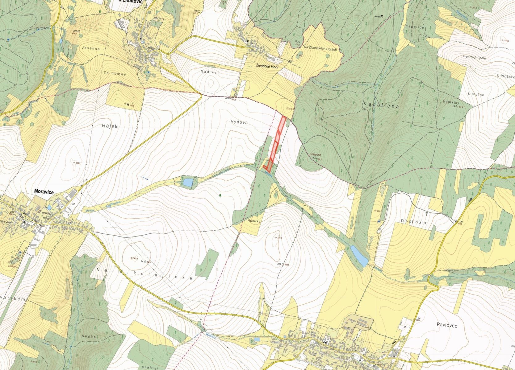 Zemědělské pozemky, Melč - 2