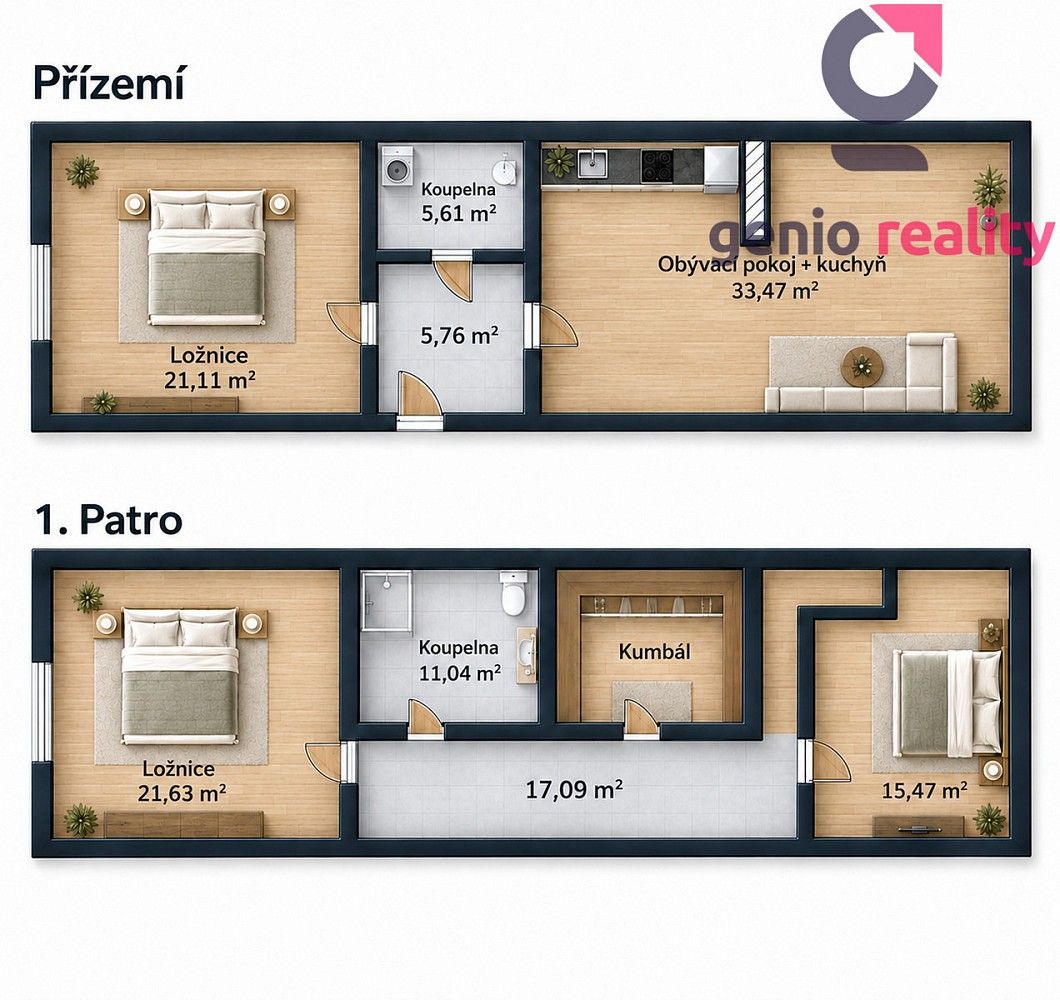 Rodinné domy, Nevratice, okres Jičín, 130 m² - 2