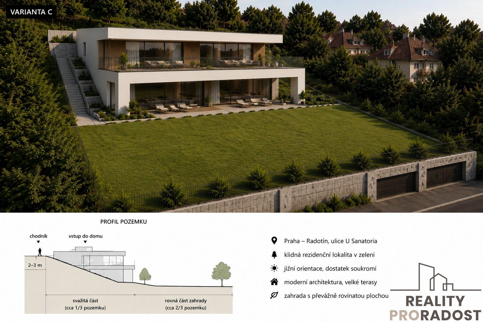 Pozemky pro bydlení, Praha, 737 m²