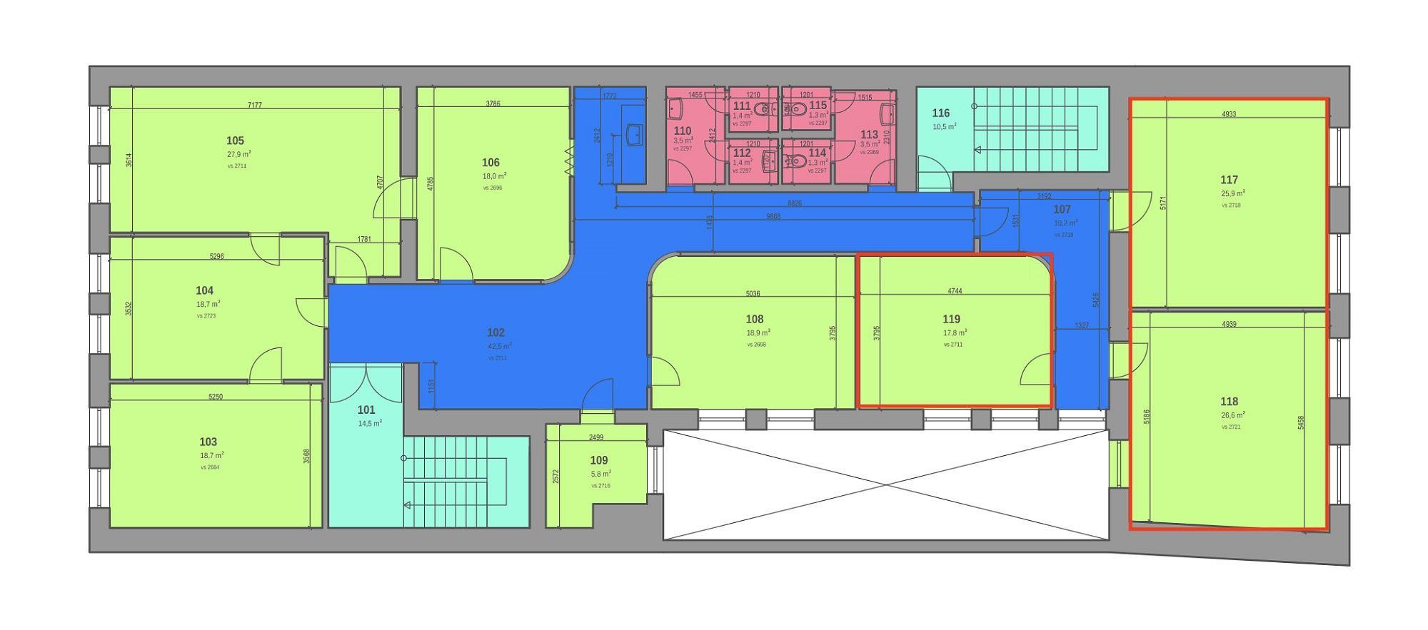 Kancelář · 72 m² · Nymburk - 3