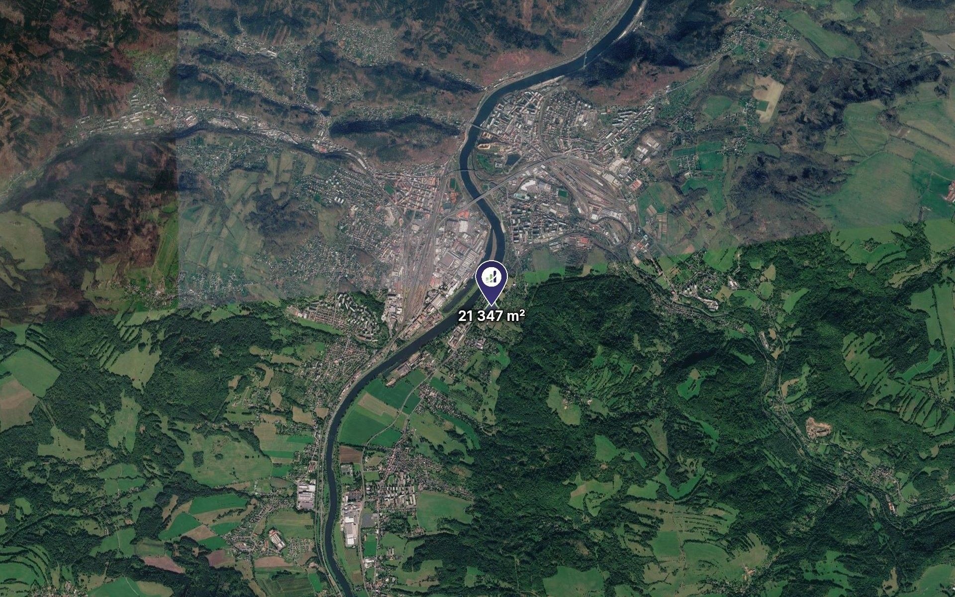 Pozemky pro bydlení, Děčín, 21 347 m² - 2