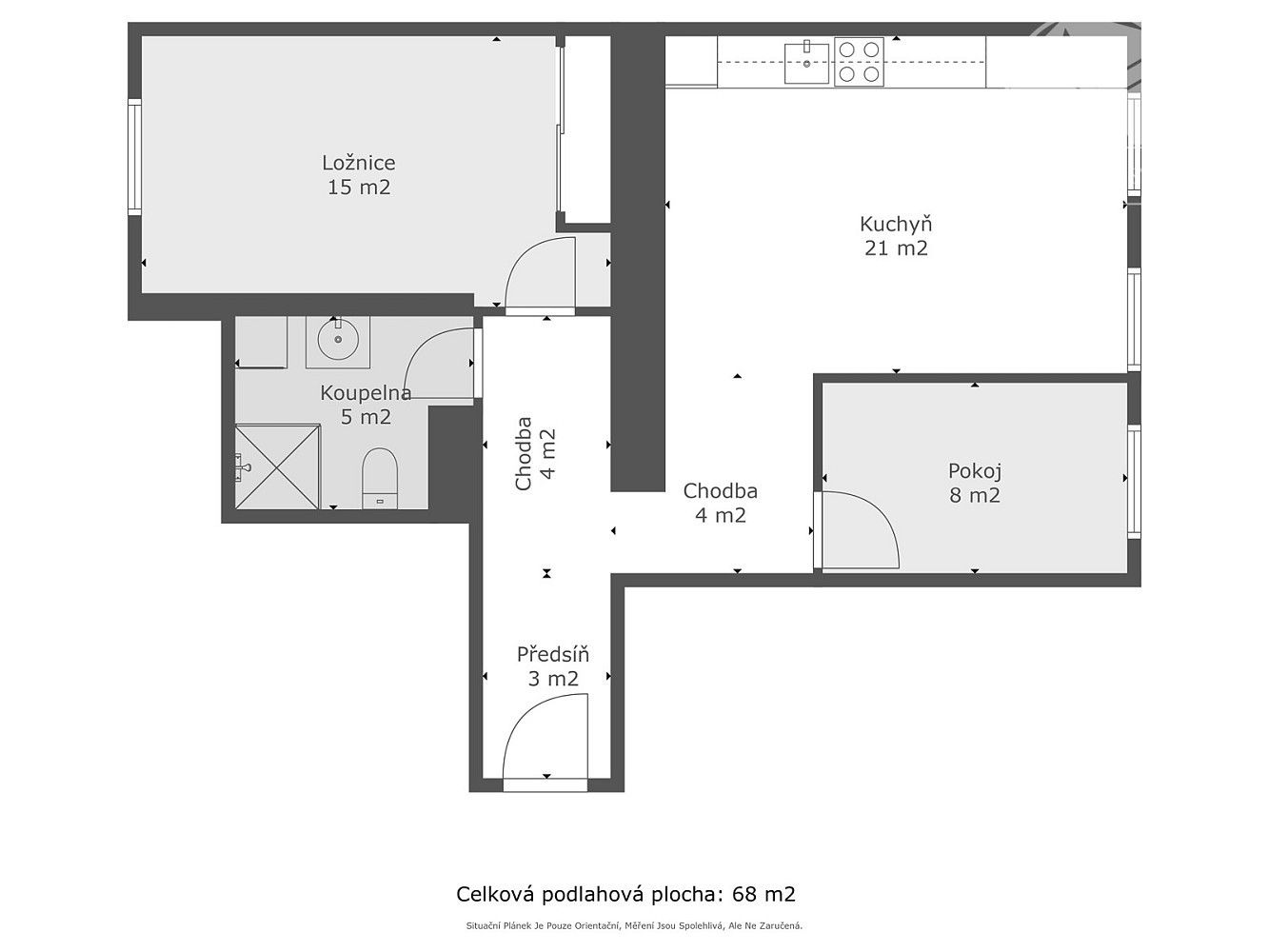 Byt 3+kk · 69 m² · Praha - Smíchov, okres Praha 5, Hlavní město Praha - 4