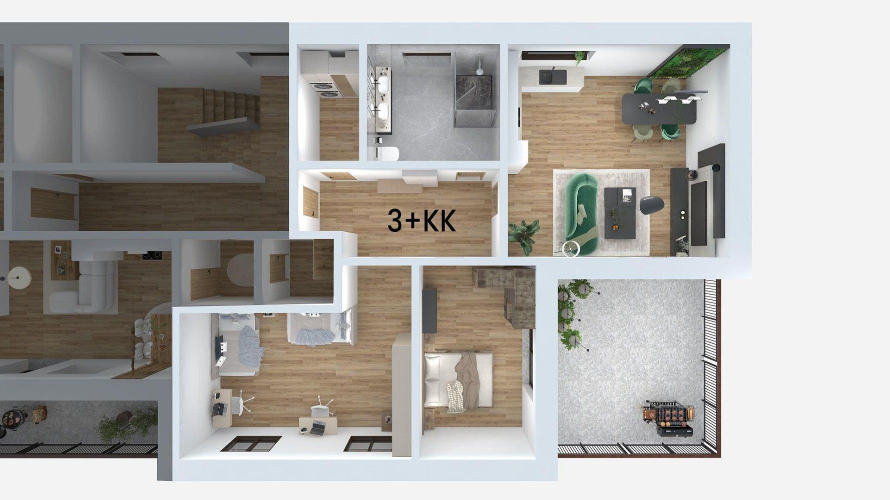 3+kk, Horská, Litvínov - Chudeřín, okres Most, 117 m² - 2