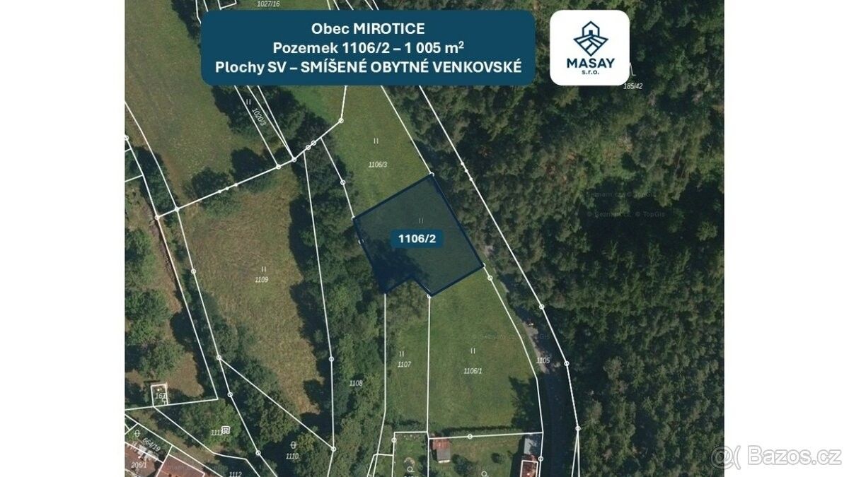Pozemky pro bydlení, Mirotice, 398 01 - 1