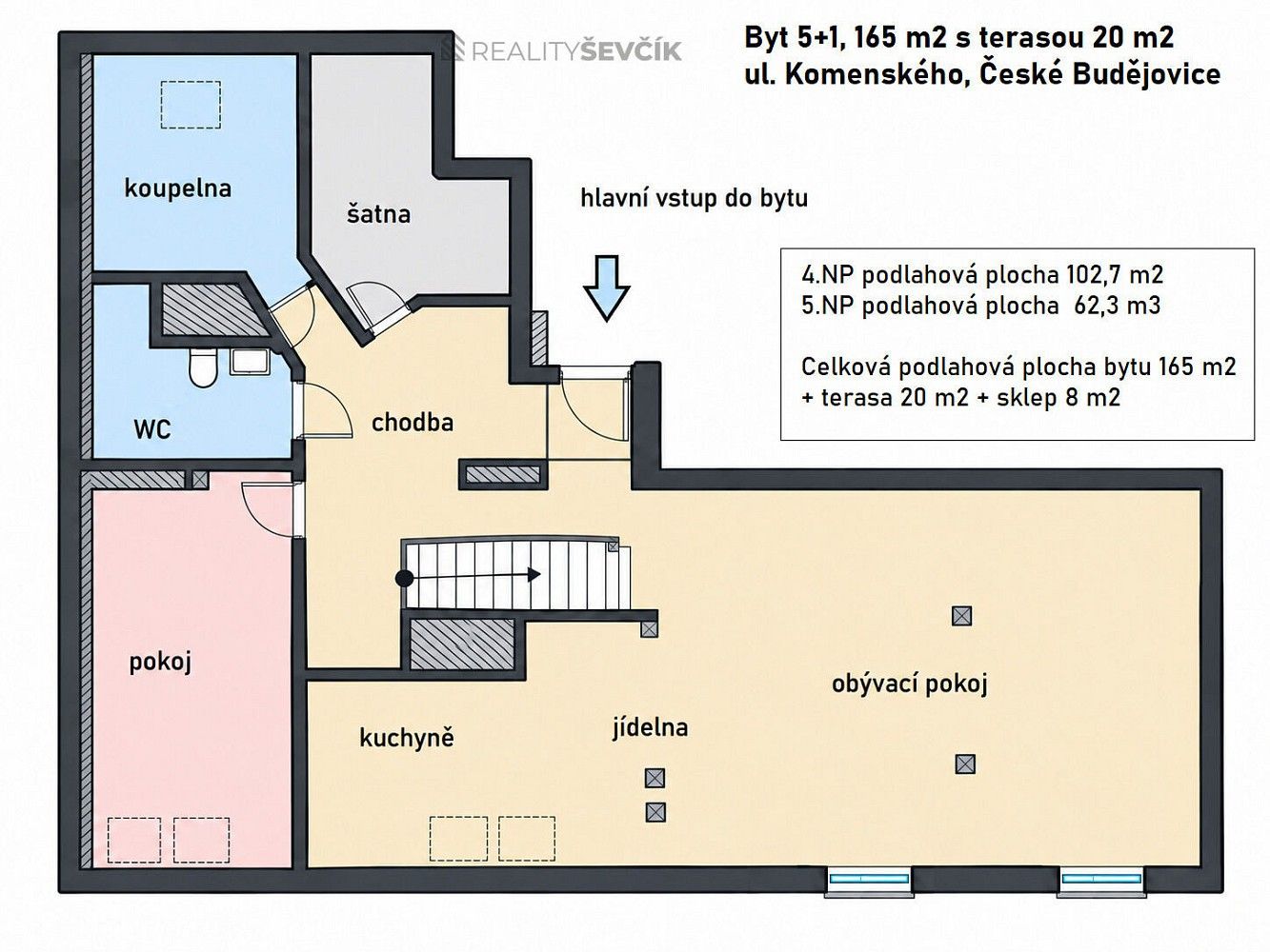 Prodej byt 5+kk - České Budějovice - České Budějovice 7, Jihočeský kraj, 165 m² - 2