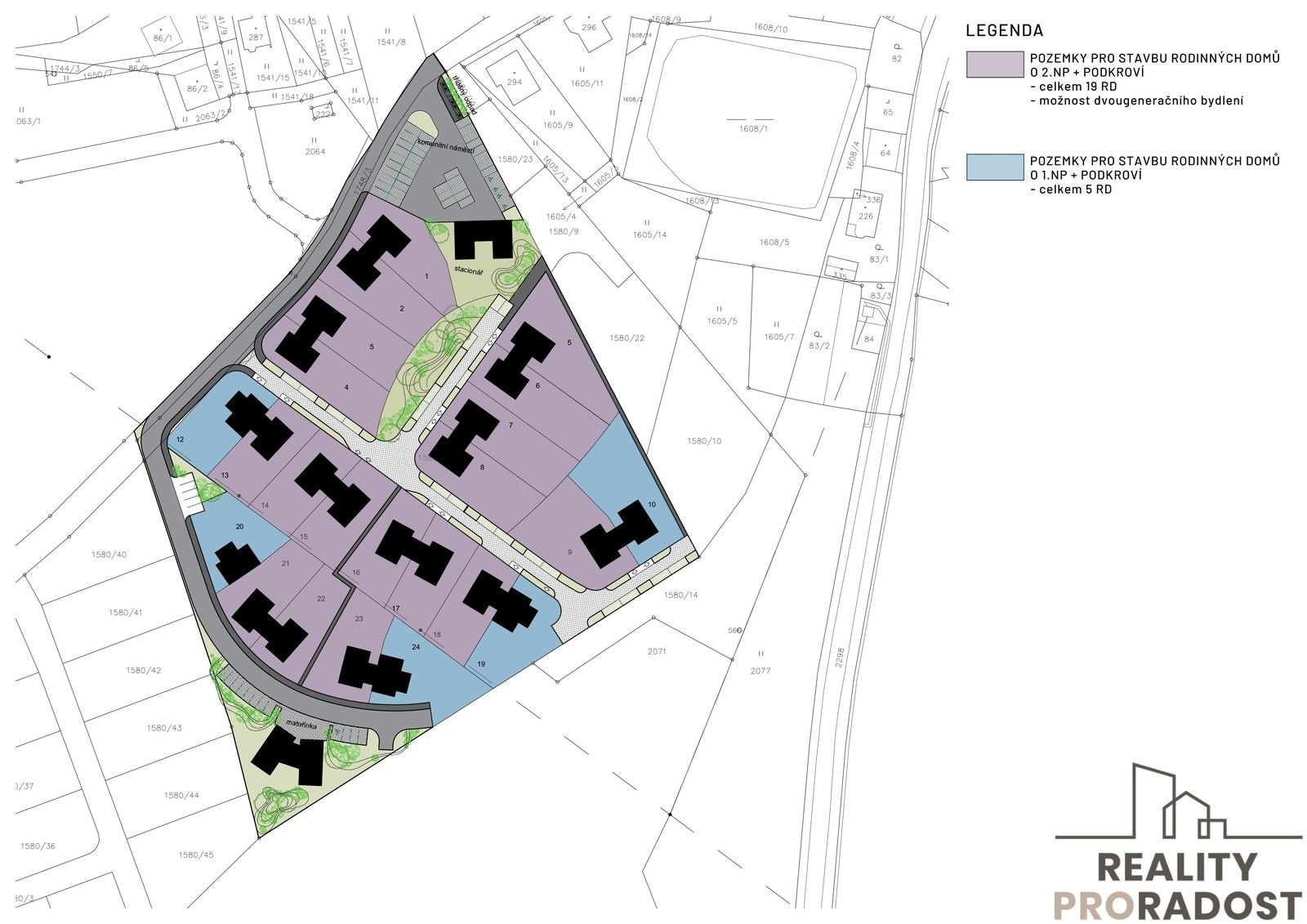 Pozemky pro bydlení, Stanovice, 22 m²