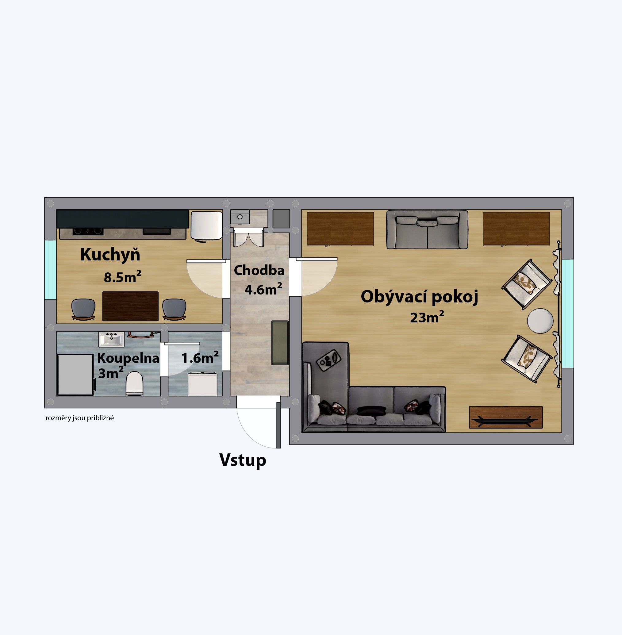 Pronájem byt 1+1 - Karlovy Vary Moravská, 41 m²