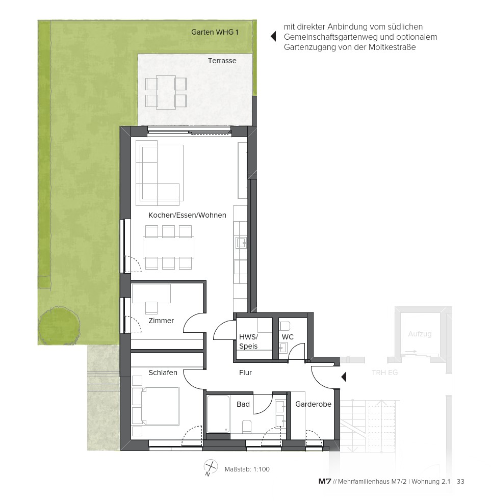 3+1, Moltkestr. 7, , Bádensko-Württembersko, 81 m² - 2