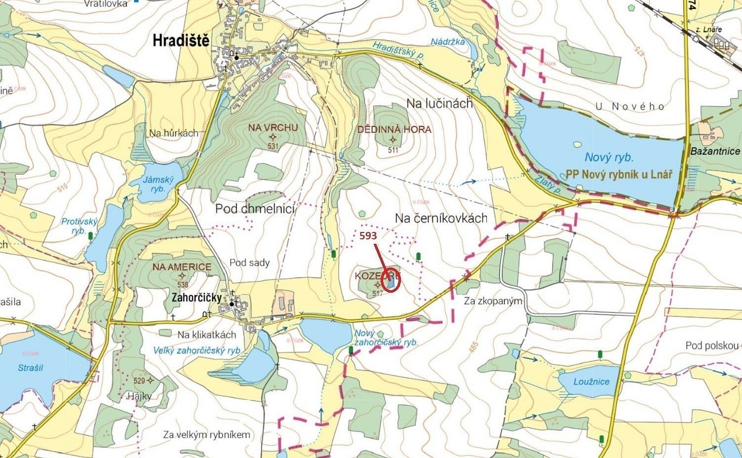 Les, 2 226 m²