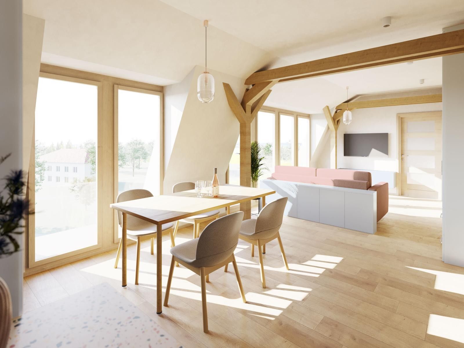 Pronájem byt 4+kk - Masarykova, Třebenice, 76 m²