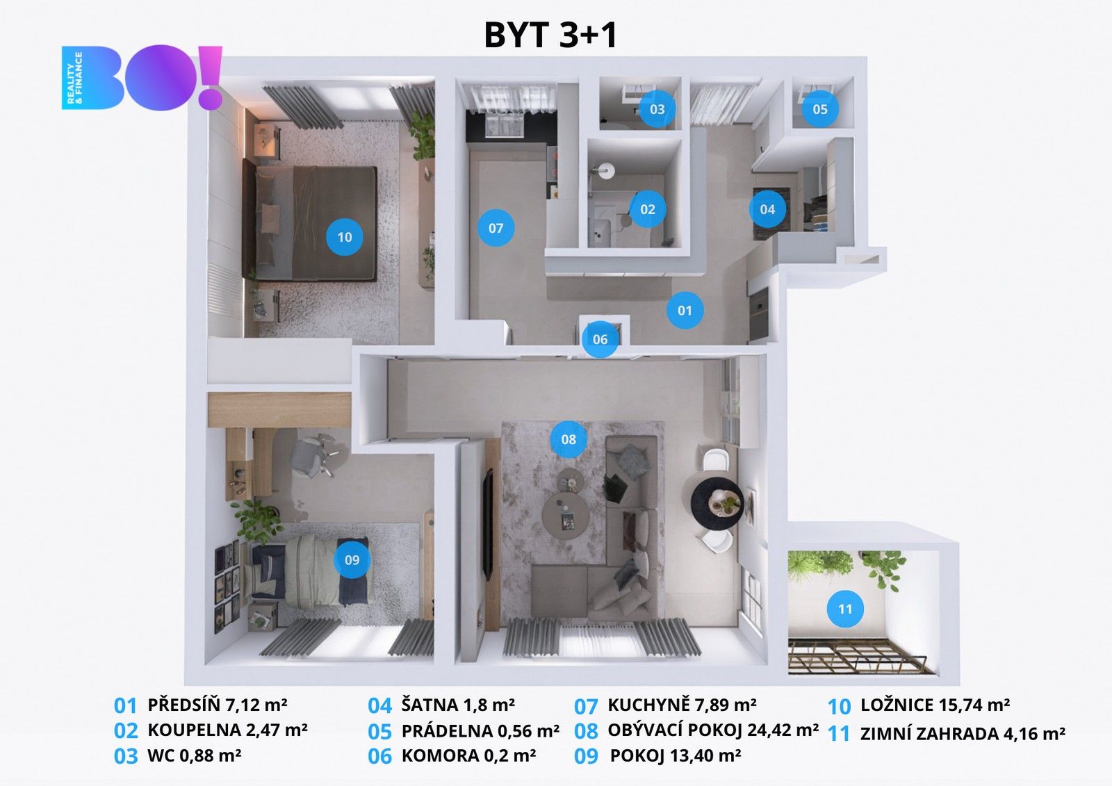 Pronájem byt 3+1 - Habrová, Třinec, 74 m²