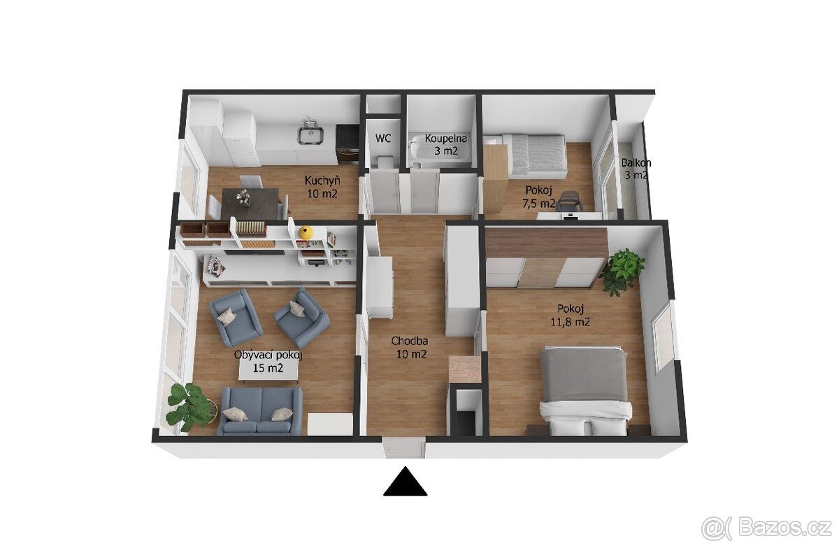 Prodej byt 3+1 - Břidličná, 793 51, 68 m²