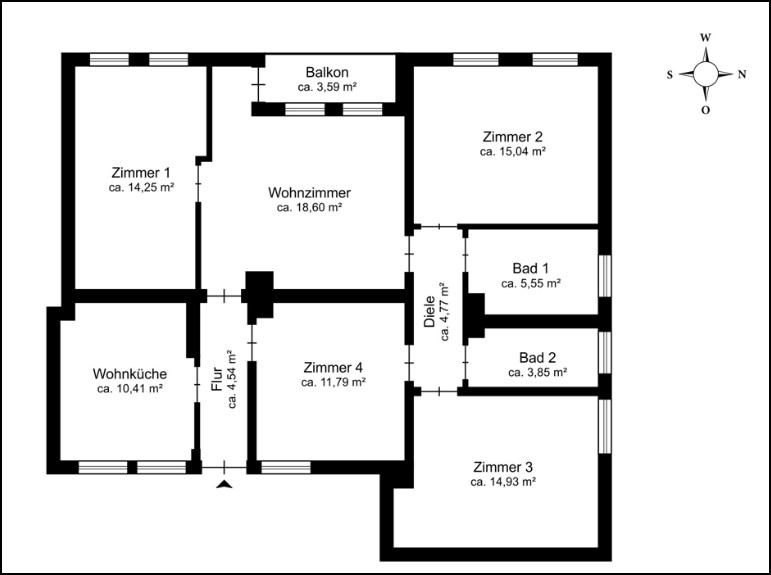 5+1, Laim Laim Bayern 80687, 105 m² - 2