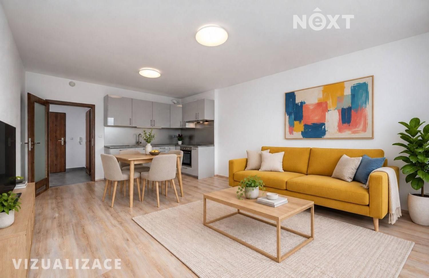 2+kk, Tupolevova, Praha Letňany, 53 m² - 1