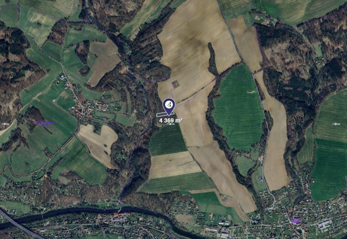 Prodej zemědělský pozemek - Chocerady, 4 369 m²