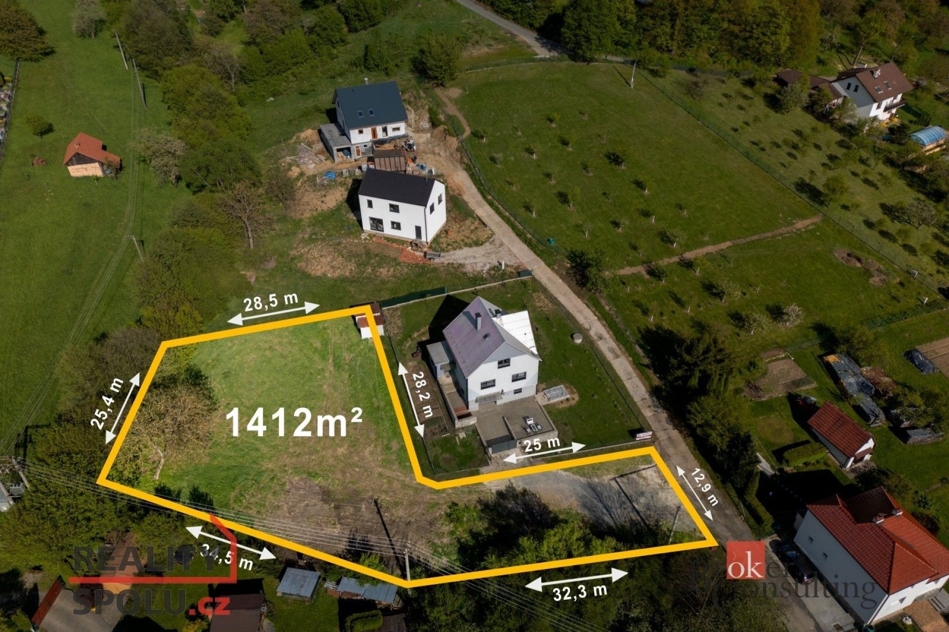 Prodej pozemek pro bydlení - Horní Lhota, 1 412 m²