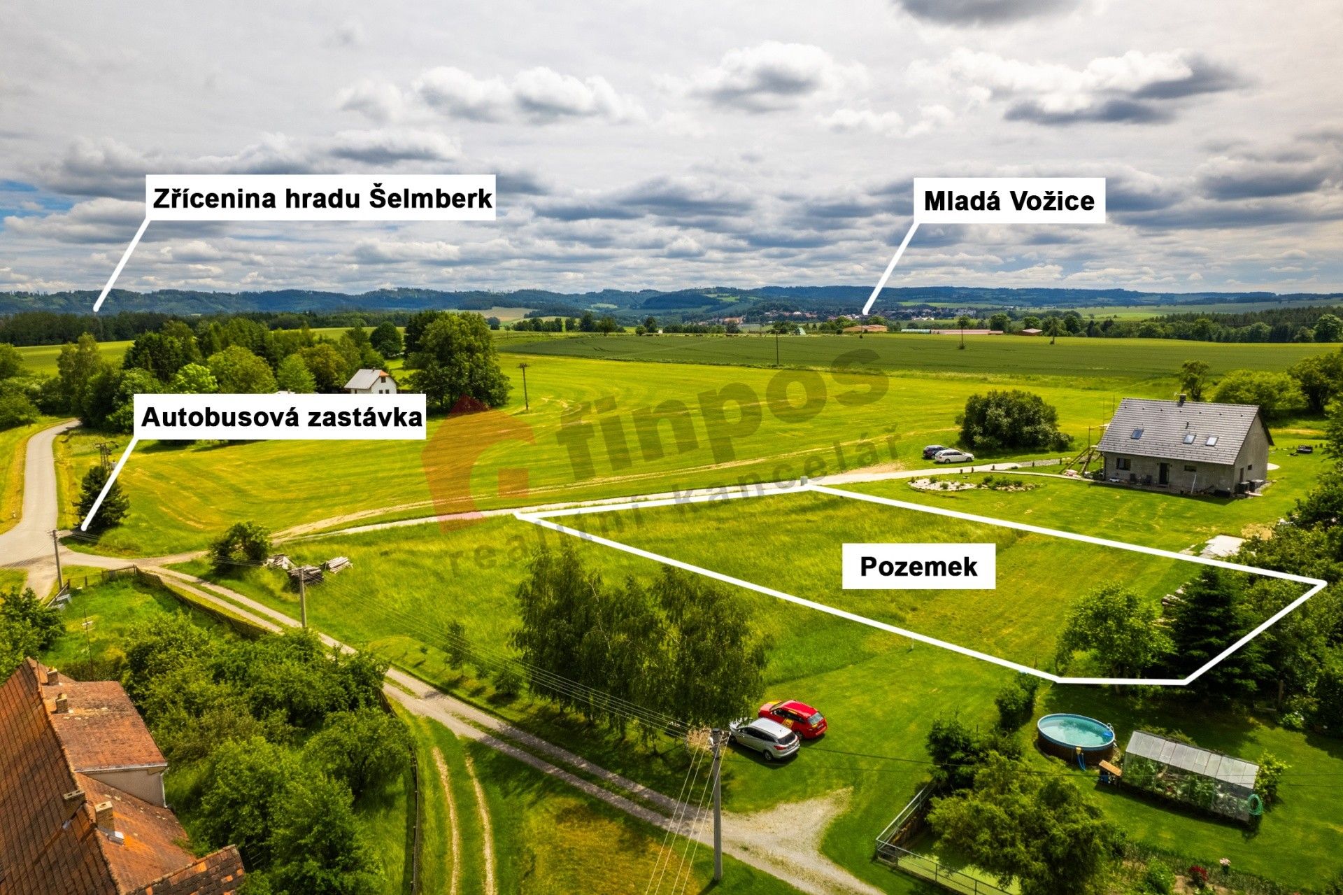 Pozemek pro bydlení · Mladá Vožice Chocov - 3