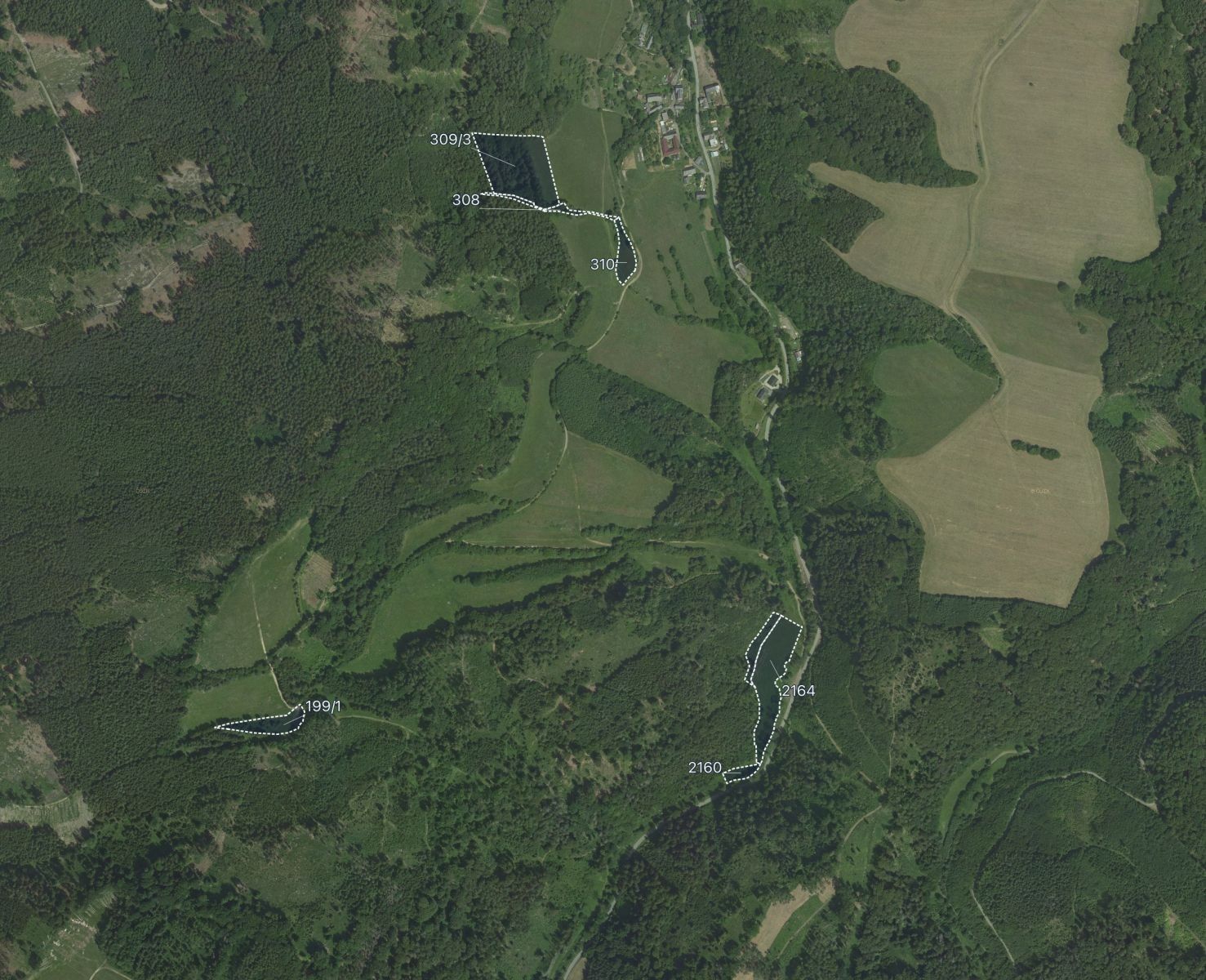 Louky, Bohdalov, Městečko Trnávka