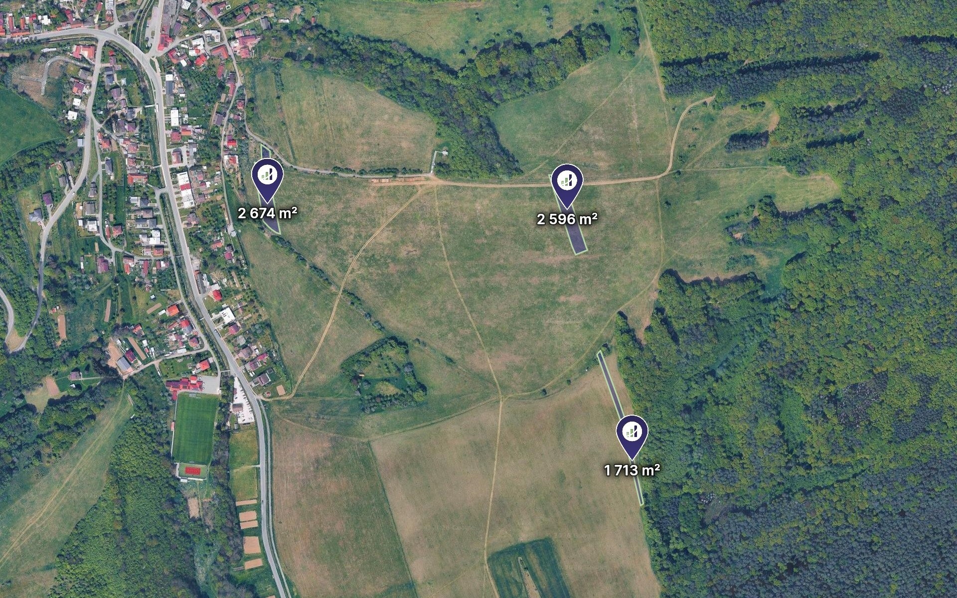 Louka · 10 348 m² · Hřivínův Újezd - 3