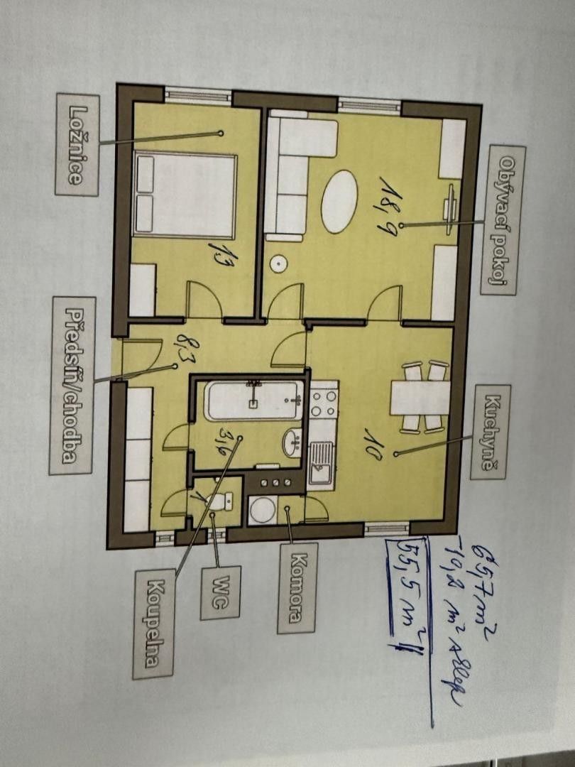 Prodej byt 2+1 - Jánošíkova, České Budějovice 7, 65 m² - 5