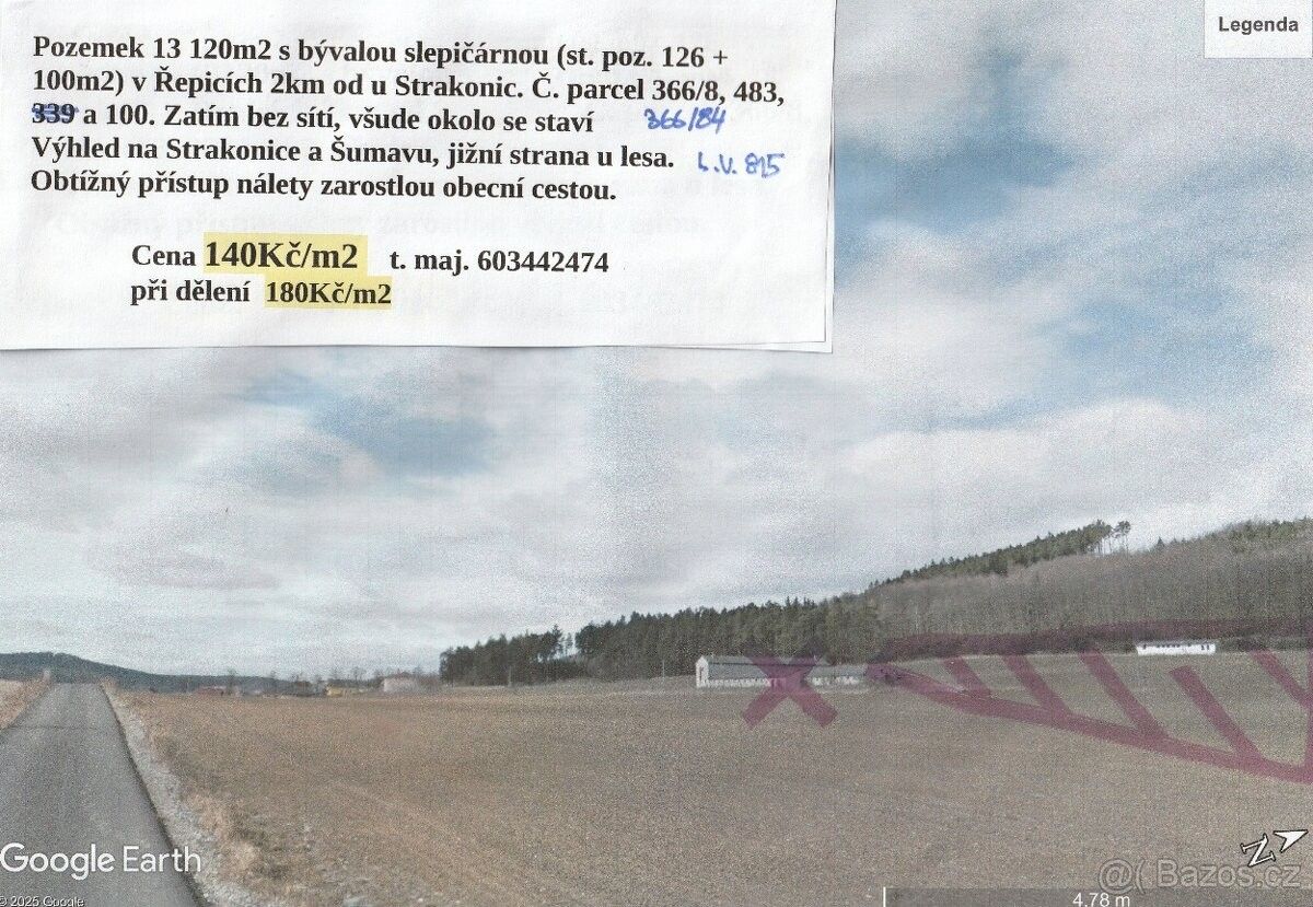 Pozemky pro bydlení, Strakonice, 386 01