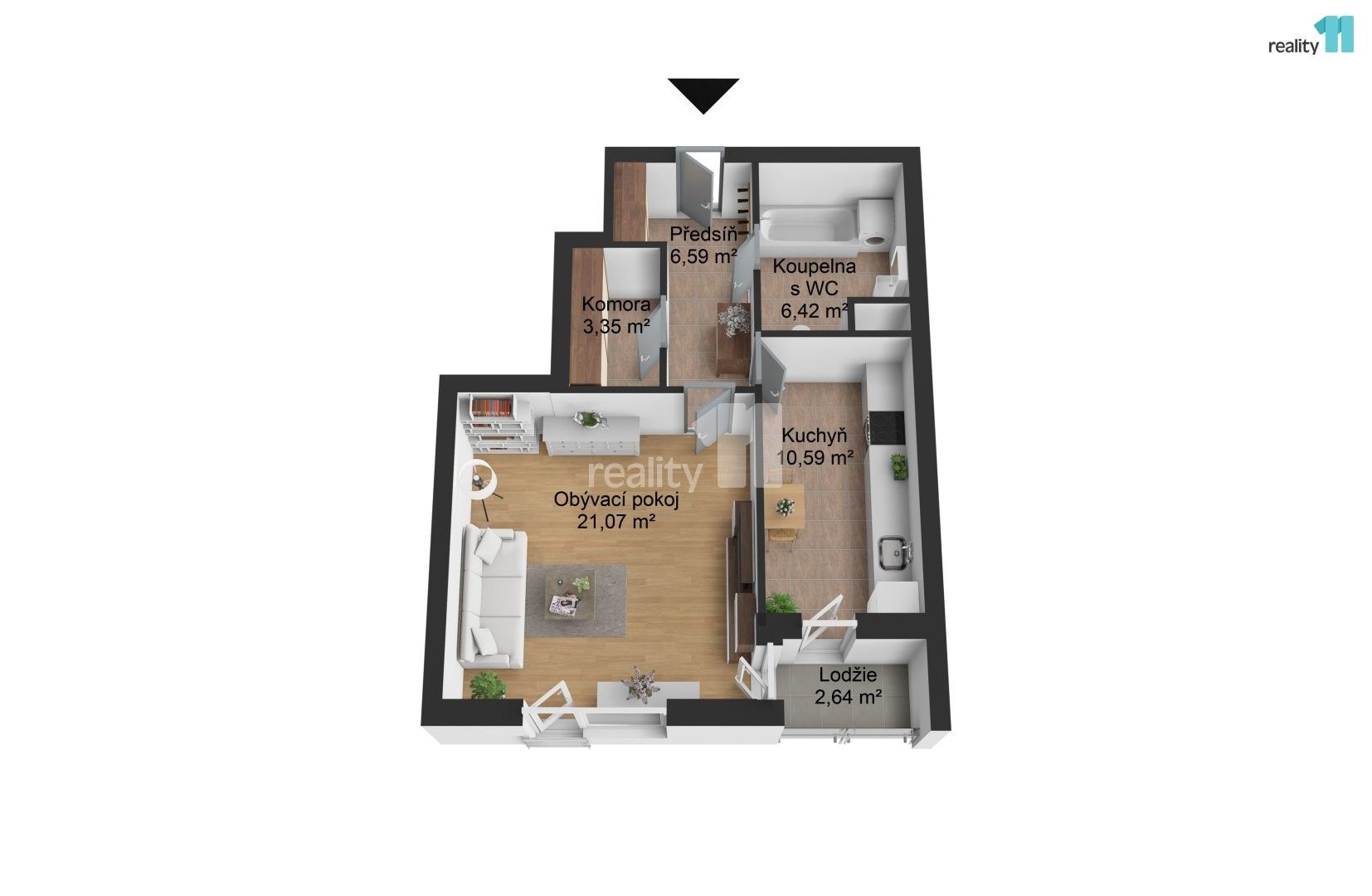 Byt 1+1 · 50 m² · Spálená, Karlovy Vary - 3