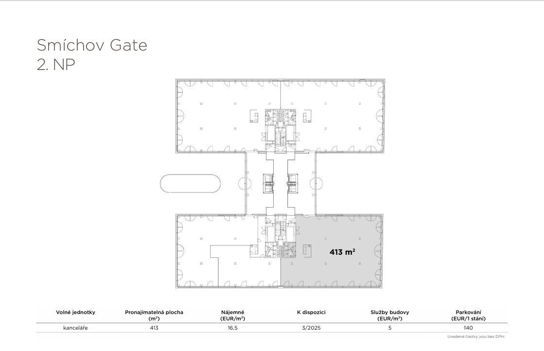 Kancelář · 413 m² · Plzeňská 3217, Praha Smíchov - 4