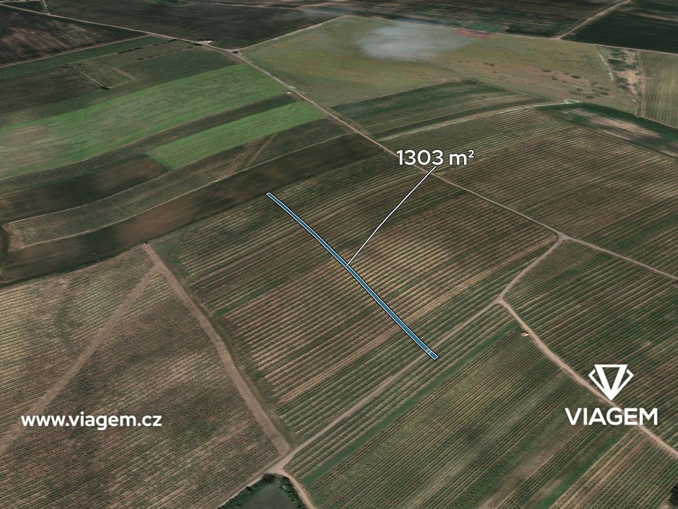 Zemědělský pozemek, 1 303 m²