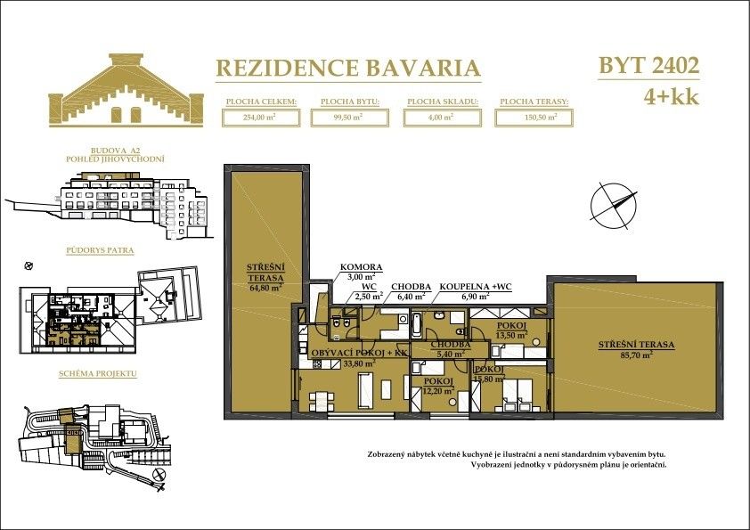 Prodej byt 4+kk - Jehnice, Brno, 254 m²