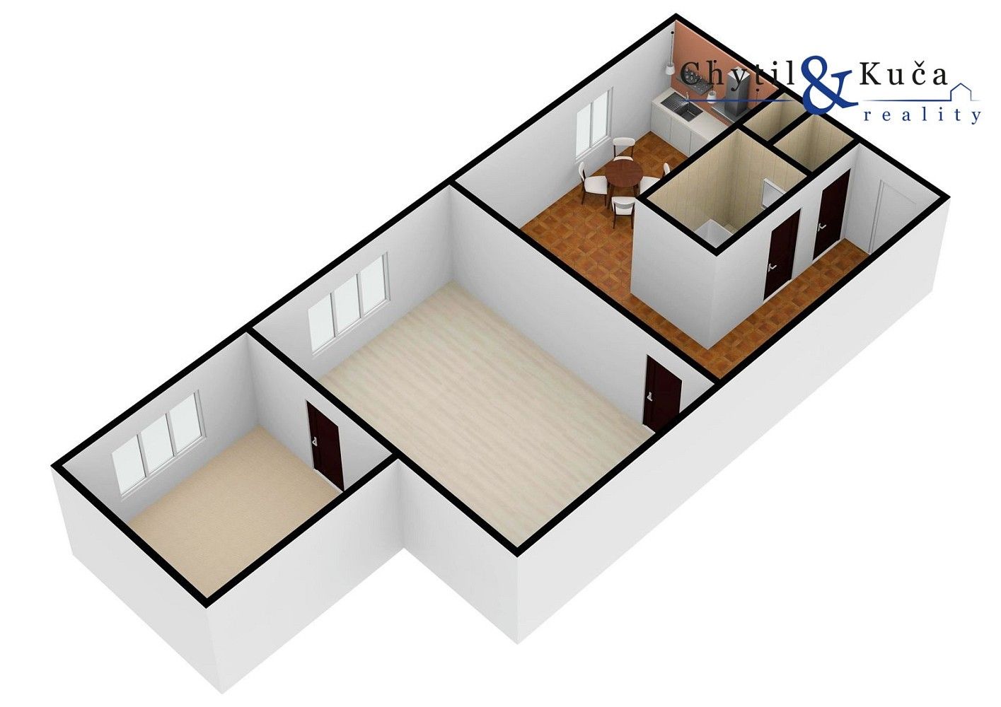 Byt 2+1 · 49 m² · tř. 17. listopadu, Přerov - Přerov I-Město - 2