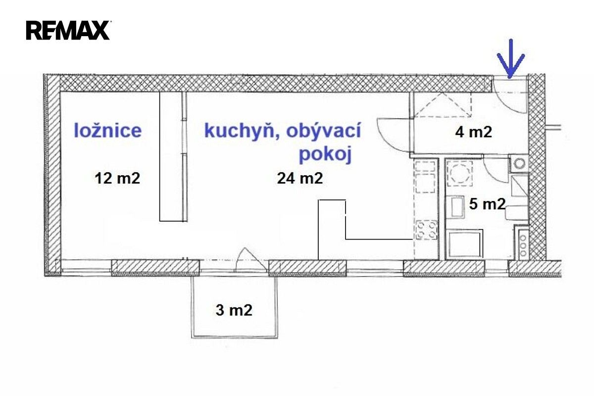 Pronájem byt 2+kk - Kanice, okres Brno-venkov, 45 m² - 2