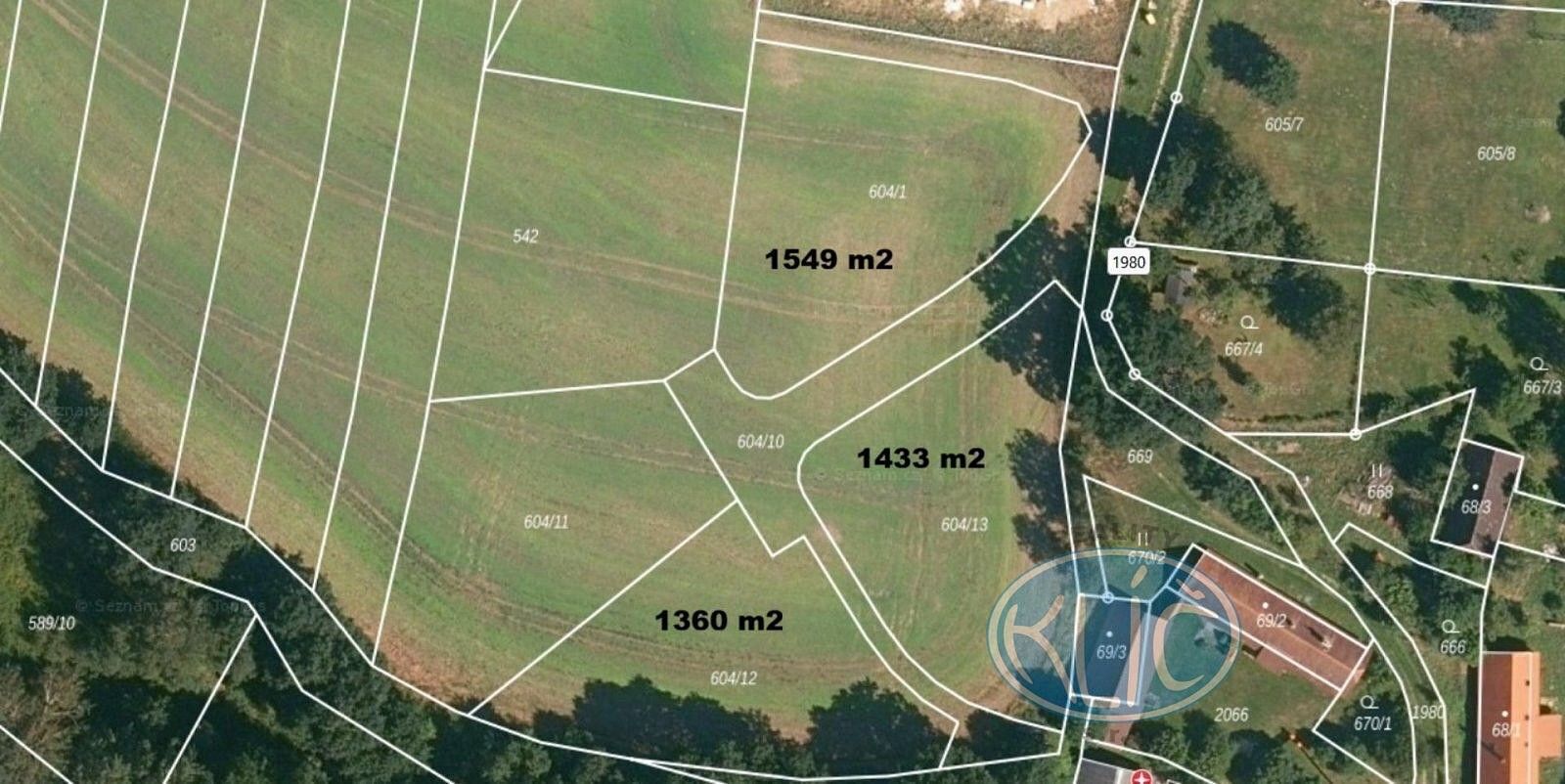 Pozemky pro bydlení, Šebířov, okres Tábor - 1