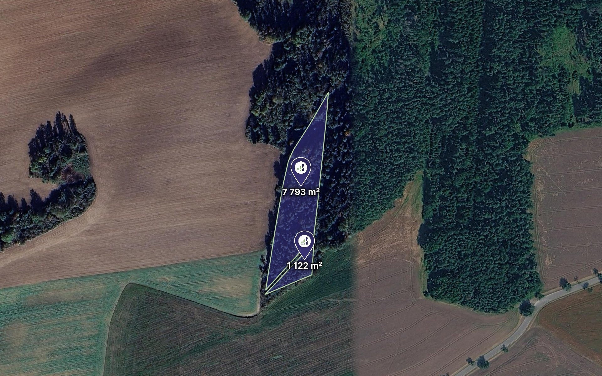 Lesy, Blížejov, 8 915 m² - 1