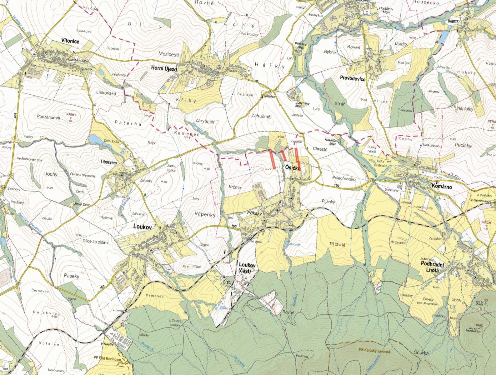 Zemědělské pozemky, Osíčko - 2