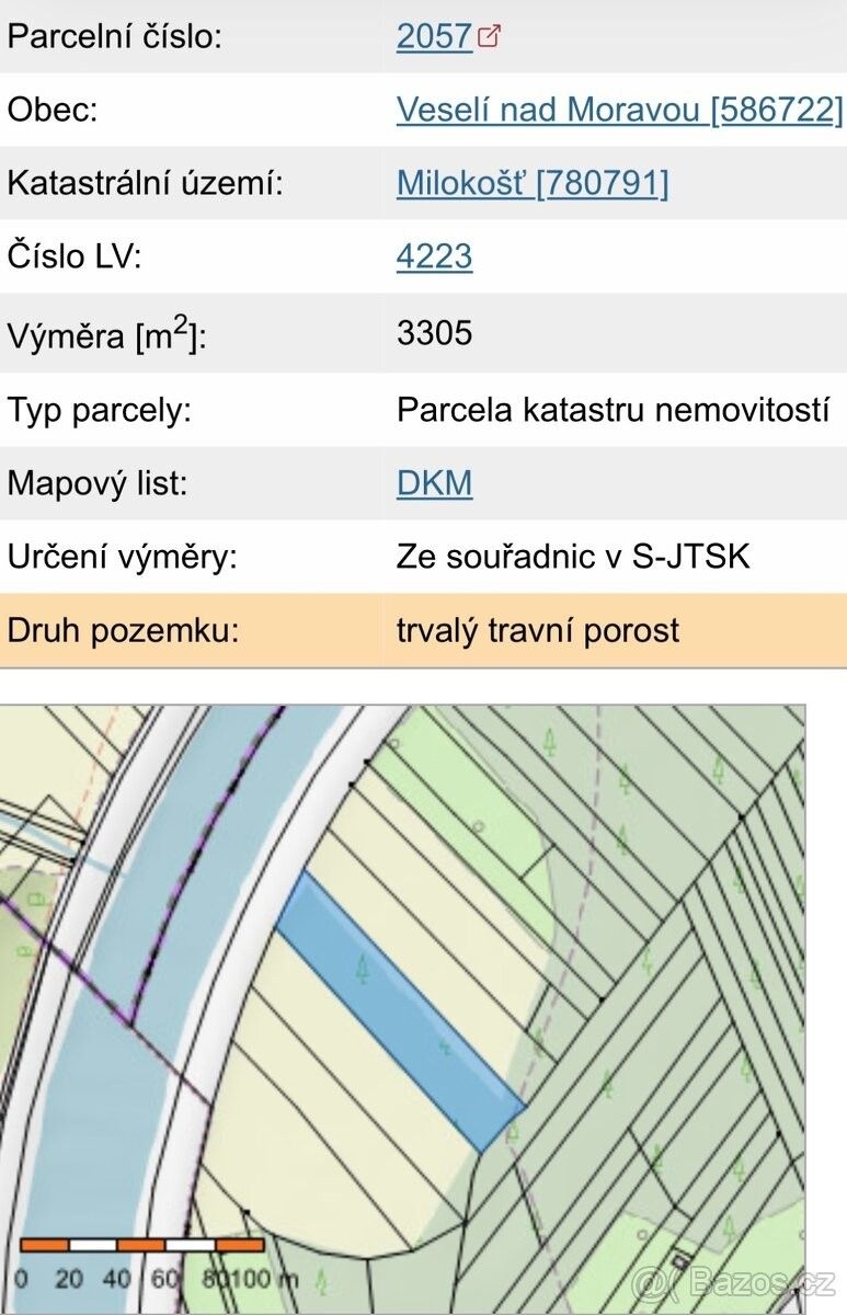 Prodej pozemek pro bydlení - Veselí nad Moravou, 698 01